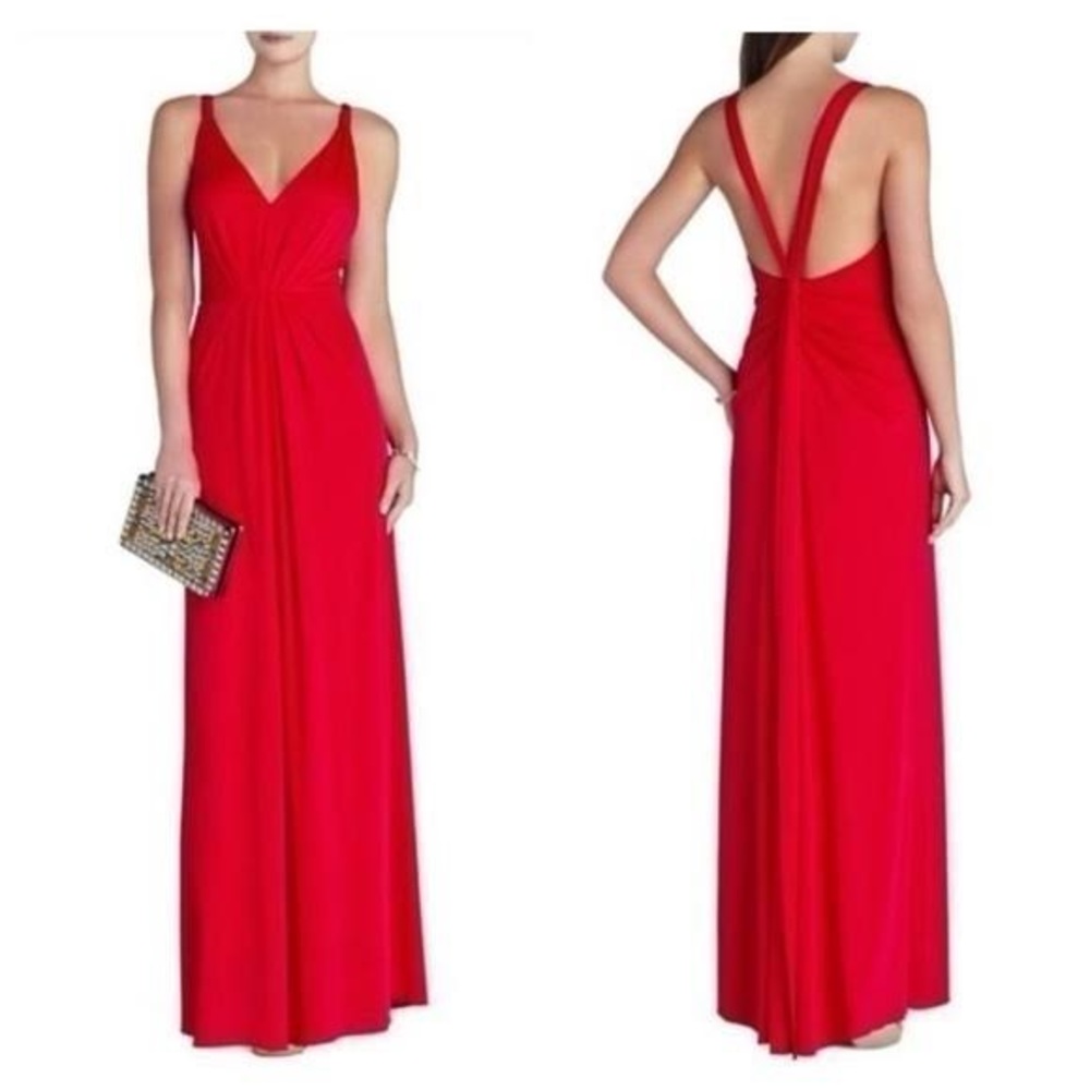 🔥 BCBG Max Azria Red Evening Gown
